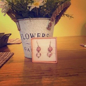 Pink earrings